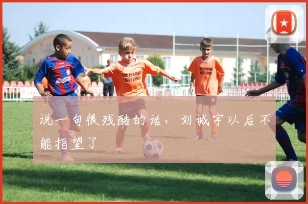 说一句很残酷的话，刘诚宇以后不能指望了