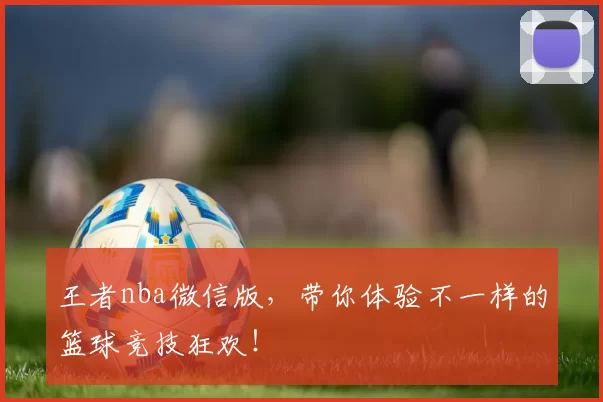 王者nba微信版，带你体验不一样的篮球竞技狂欢！